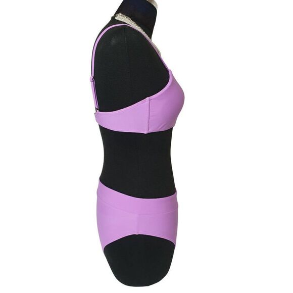 Women's Two Piece Swimsuit High Waisted Bandeau Top Bikini Set NWOT - Picture 3 of 8